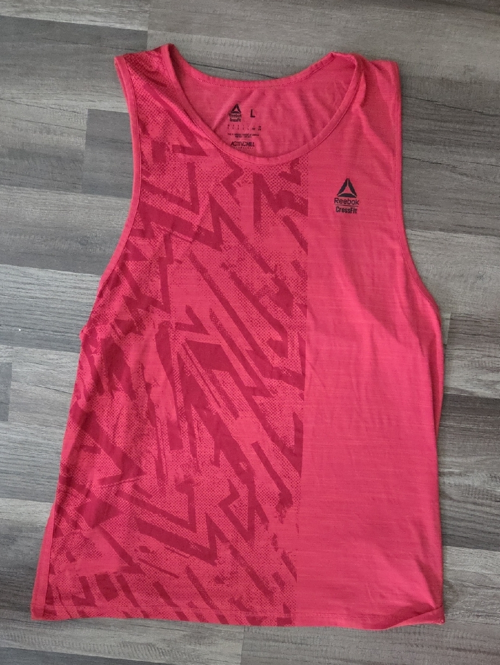 Reebok Red CROSSFIT  Men's Performance Tank SIZE LARGE